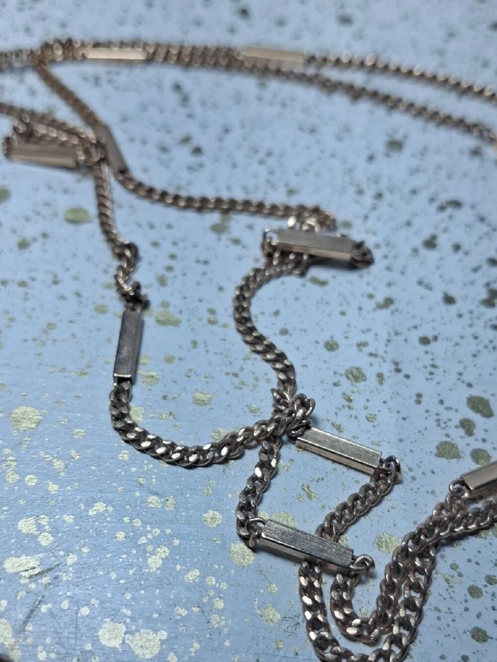 Avon Gold Teardrop Pendant Necklace with Clear Crystal